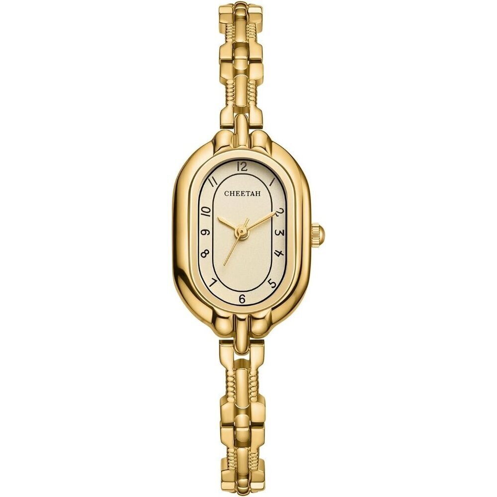 Cheetah Women's Gold Gold Bangle Small Vintage Bracelet Waterproof Watch